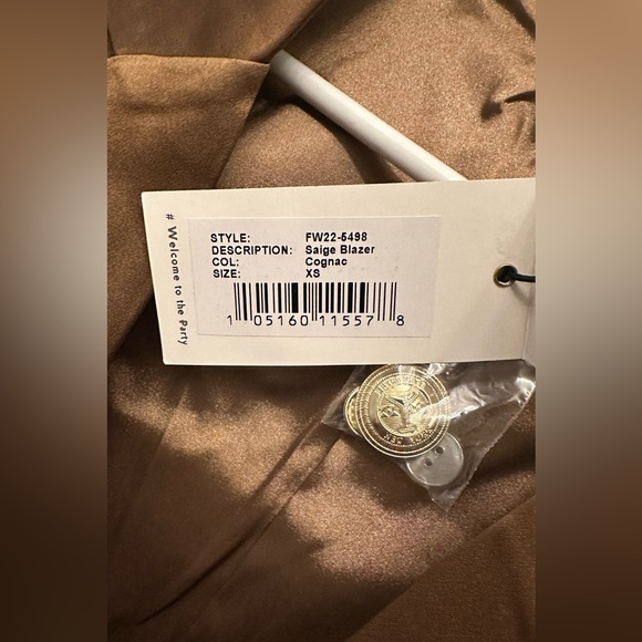 Retrofete Saige Blazer in Cognac in XS - Picture 6 of 10